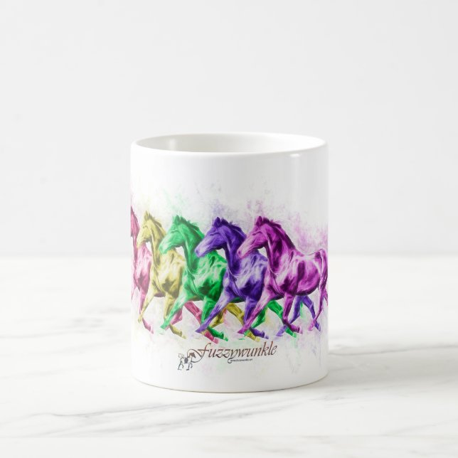 Taza De Café Coristas equinos del arco iris (Centro)