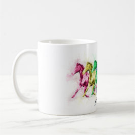 Taza De Café Coristas equinos del arco iris