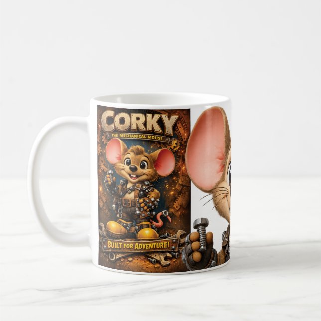 Taza De Café Corky, el ratón mecánico (Izquierda)
