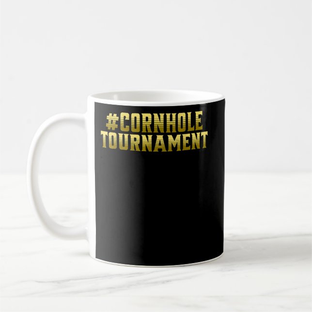 Taza De Café cornholettorneo Funny Cornhole (Izquierda)