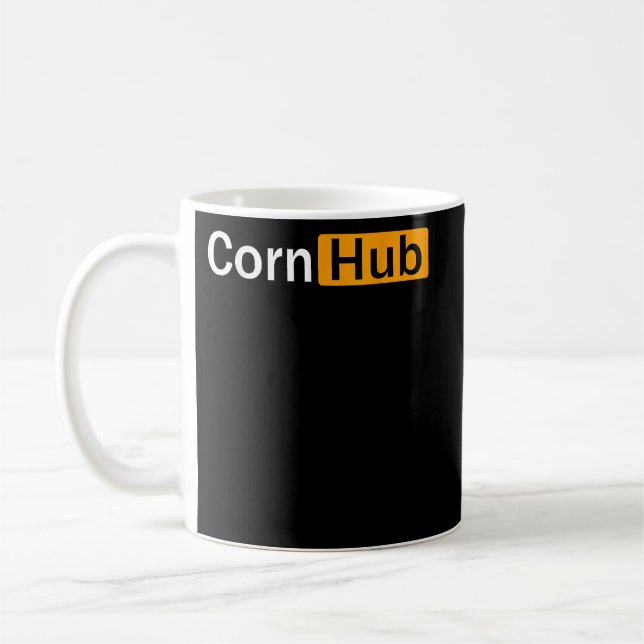 Taza De Café Cornhub Cornhole Cornholer (Izquierda)