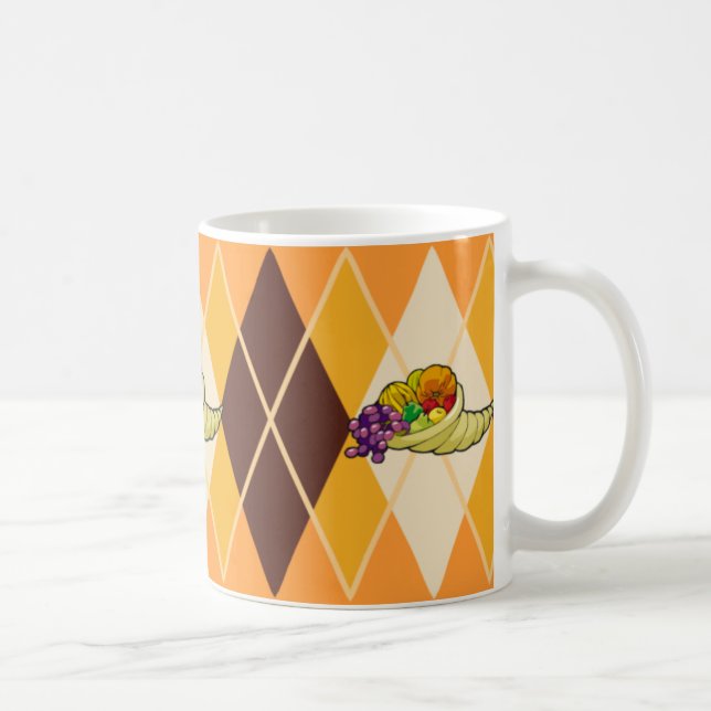 Taza De Café Cornucopia Argyle (Derecha)