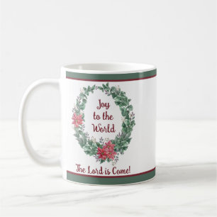 Taza De Café Corona básica de acuarela personalizada Navidad 