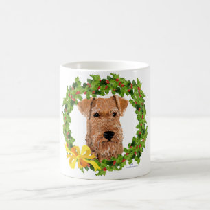 Taza De Café Corona de acebo de Terrier Irlandés