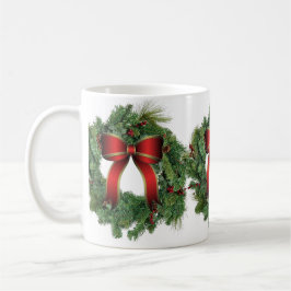 Taza De Café Corona de Navidad Cerámica para Casa Fiesta