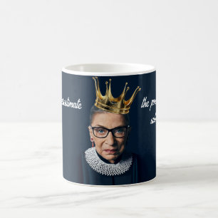 Taza De Café Corona de Oro Ruth Bader Ginsburg