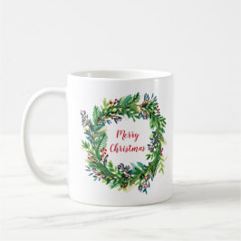 Taza De Café Corona de vacaciones de Navidad feliz