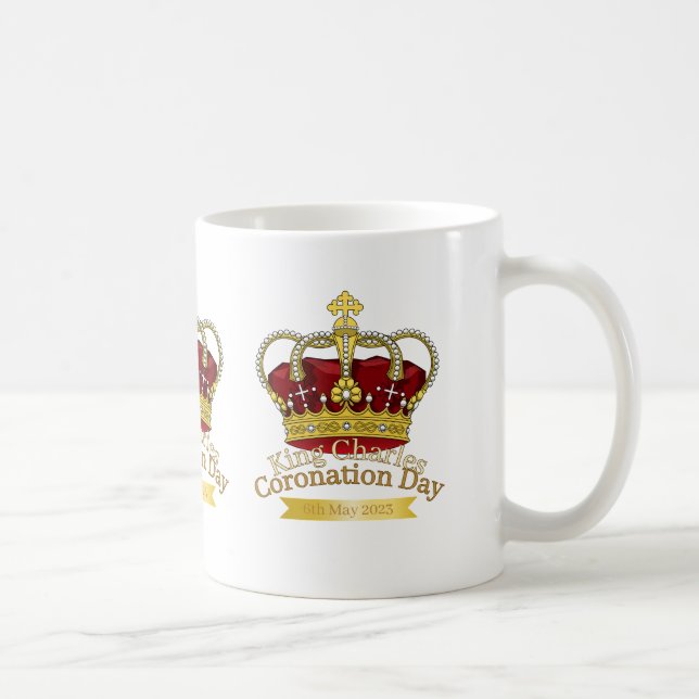 Taza De Café Corona del Día de la Coronación (Derecha)