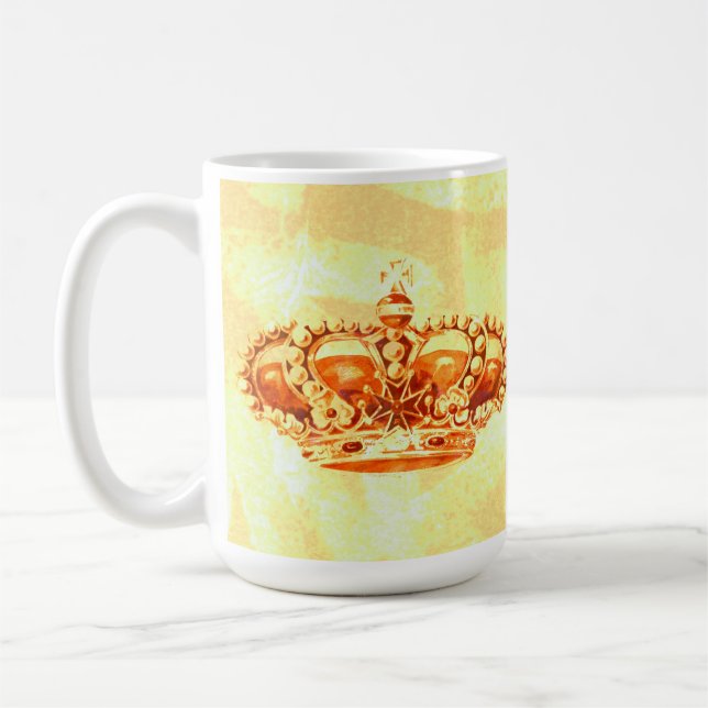 Taza De Café Corona en oro (Izquierda)