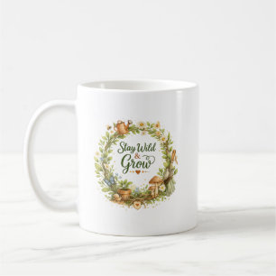 Taza De Café Corona floral de acuarela botánica Inspirational