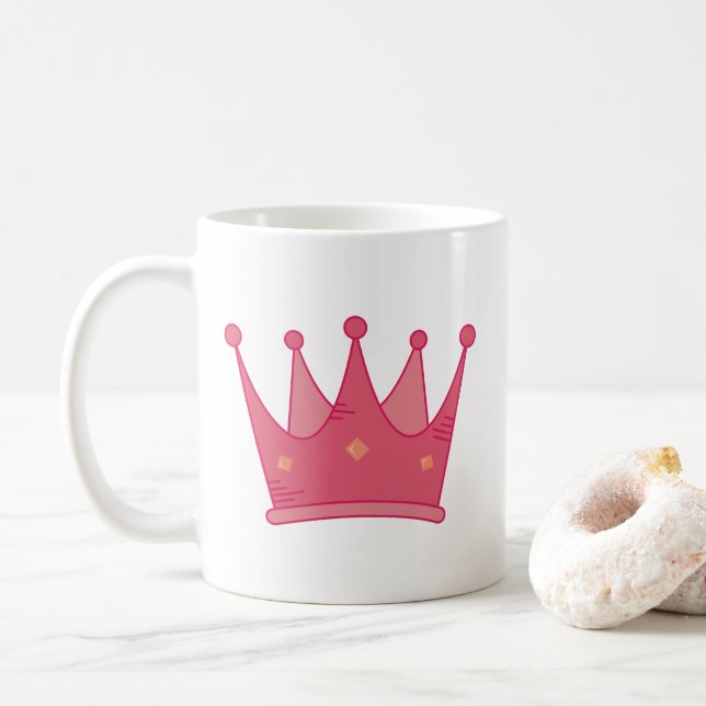 Taza De Café Corona Princesa (Con donut)