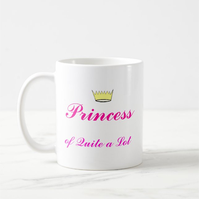 Taza De Café Corona, princesa, de bastante (Izquierda)
