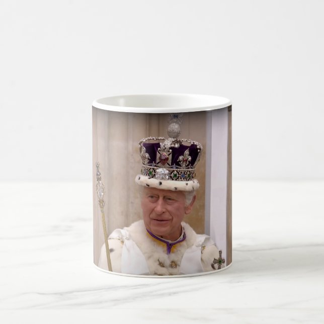 Taza De Café Coronación del Rey Carlos III (Centro)