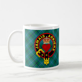 Taza De Café Coronado Corazón Douglas Escudo tartan mug