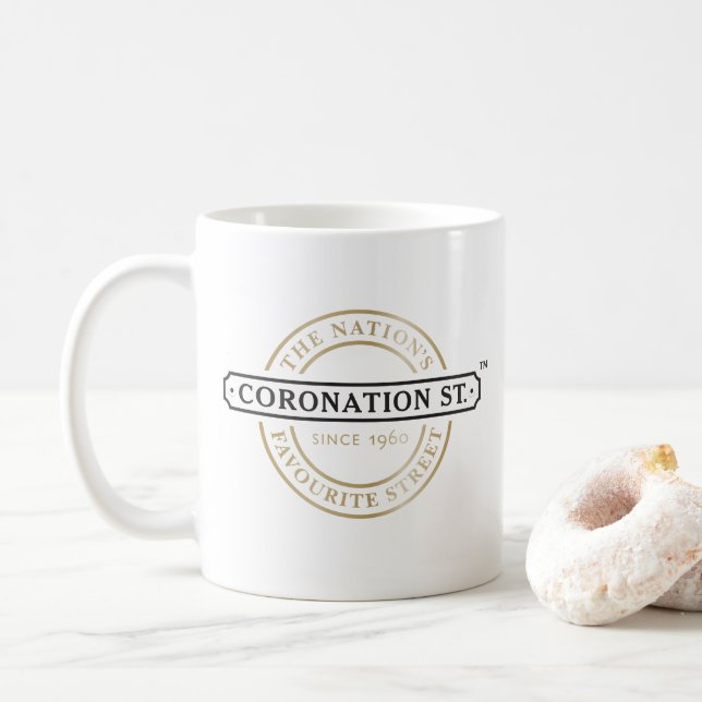 Taza De Café Coronation Street - Logo (Con donut)