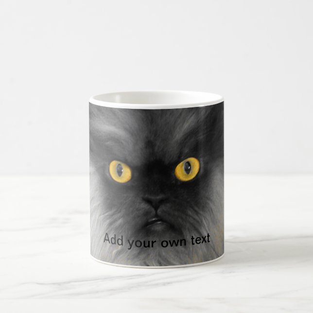 Taza De Café Coronel Meow Yellow Eyes (Centro)