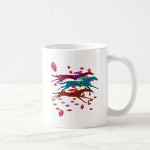 Taza De Café Corra para la carrera de caballos 2016 de los