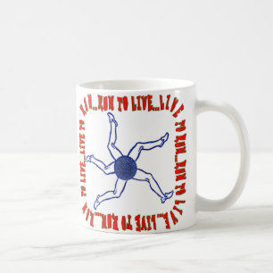 TAZA DE CAFÉ CORRA PARA VIVIR… VIVEN PARA CORRER…. CORRA PARA