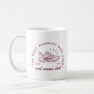 Taza De Café Corre citas divertidas del genial club de mamás me