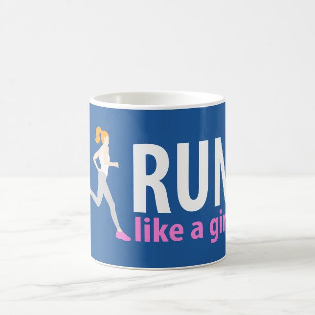 Taza De Café Corre como un chica (Centro)