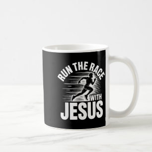 Taza De Café Corre La Carrera Con Jesús Frase Motivacional