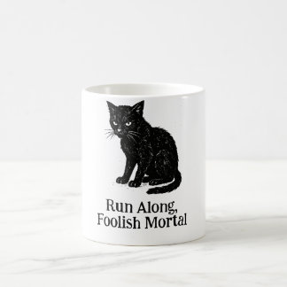 Taza De Café Corre, mortal tonto camiseta
