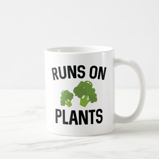 Taza De Café Corre Sobre Las Plantas (Derecha)