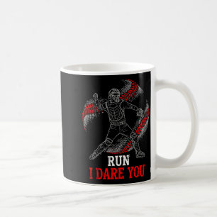 Taza De Café Corre te desafío divertido gráfico para receptor d