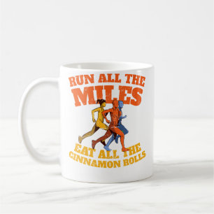 Taza De Café Corre Todos Los Kilómetros Come Todos Los Rollos D