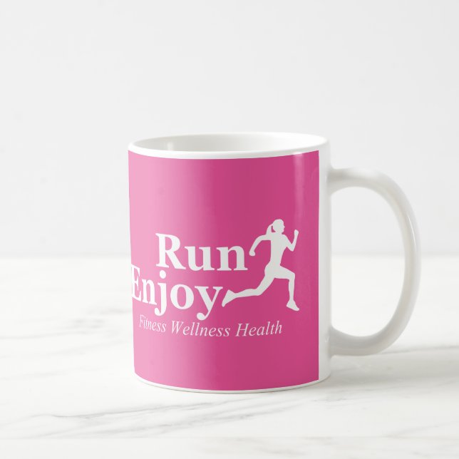 Taza De Café Corre y disfruta (Derecha)