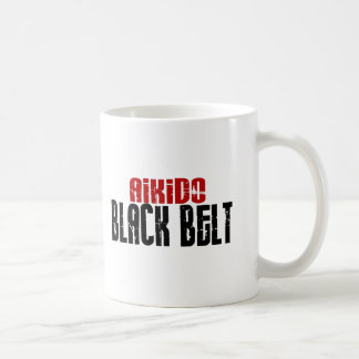 Taza De Café Correa negra del Aikido