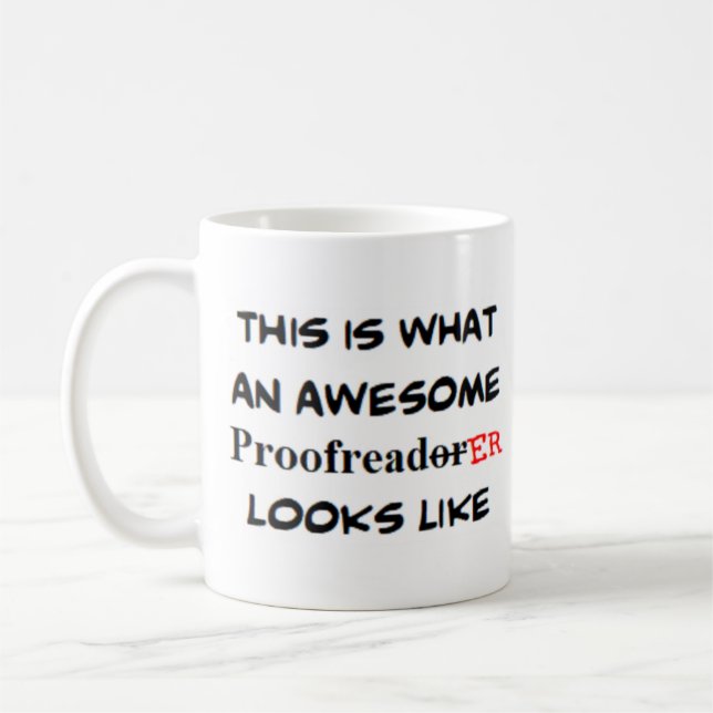 Taza De Café corrector de pruebas, impresionante (Izquierda)