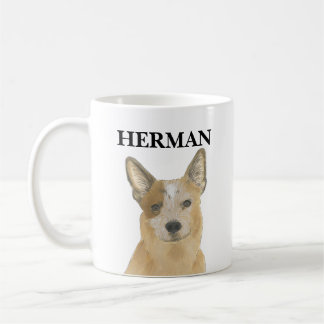Taza De Café Corredor australiano de heeler rojo personalizado
