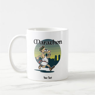 Taza De Café Corredor de maratón masculino