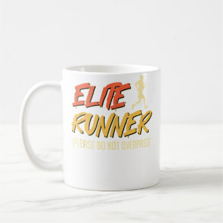Taza De Café Corredor Elite Corriendo Por Favor No Pasar Mara D