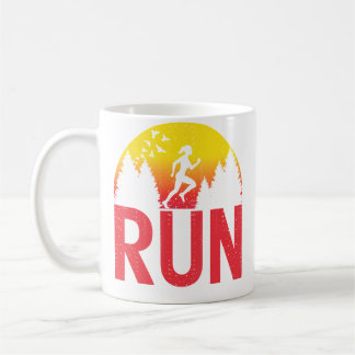 Taza De Café Correr Chicas Divertidas Corriendo Chica Corredora