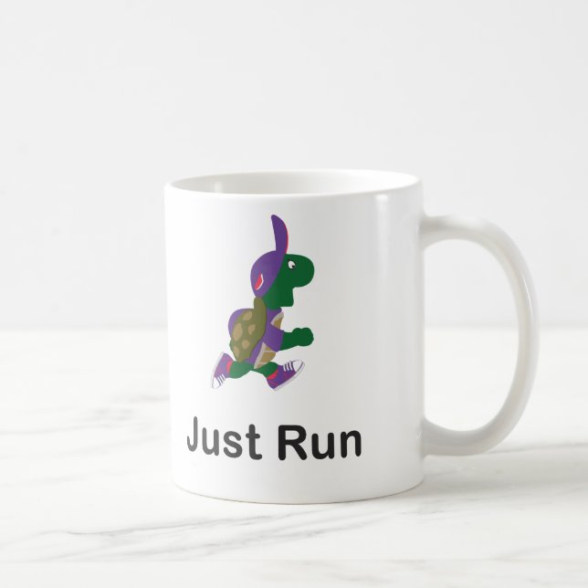 Taza De Café Correr corriendo tortuga (Derecha)