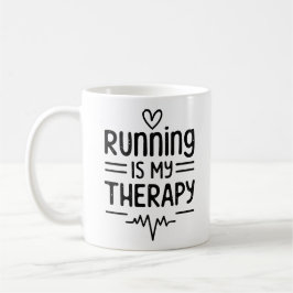 Taza De Café Correr es mi terapia