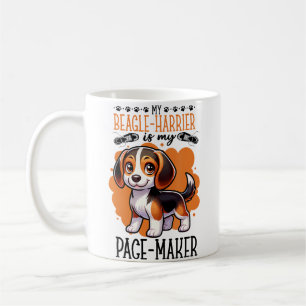 Taza De Café Corriendo con Beagle-Harrier