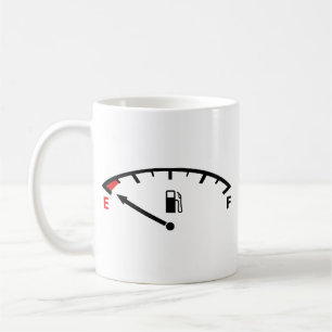 Taza De Café Corriendo con café vacío