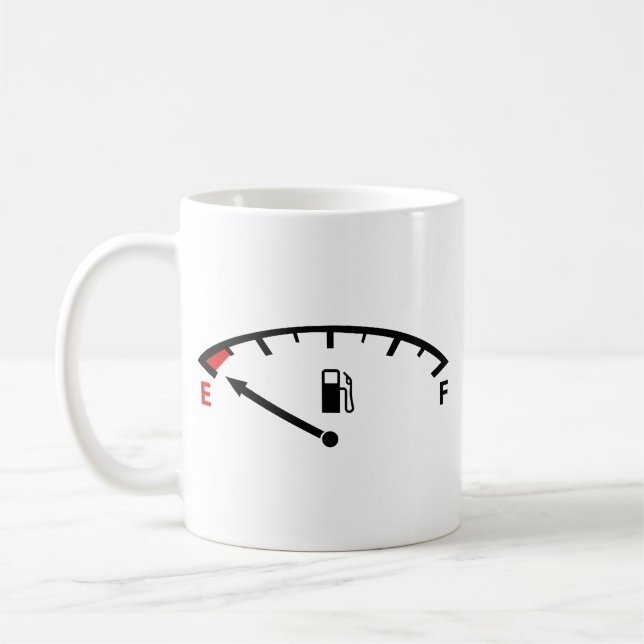 Taza De Café Corriendo con café vacío (Izquierda)