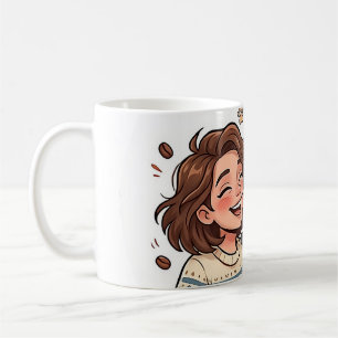 Taza De Café Corriendo con café y besos de Bulldog Francés