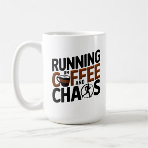 Taza De Café Corriendo en café y caos
