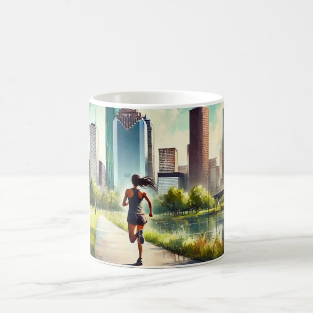 Taza De Café Corriendo en Houston Texas (Centro)