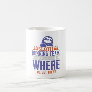 Taza De Café Corriendo - Equipo de Corredores de Perezosos