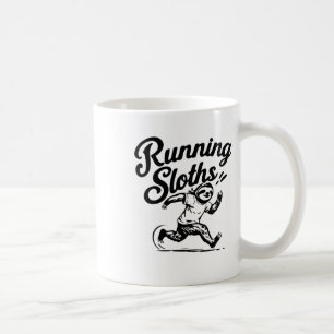 Taza De Café ¡Corriendo Lenta Pero Constante! Pegatina