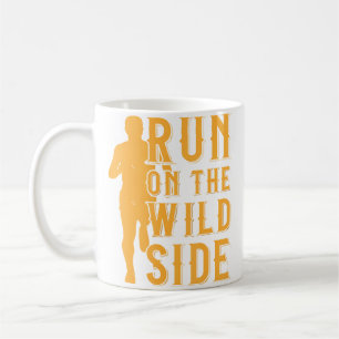 Taza De Café Corriendo Maratón Correr en la Carretera del Corre