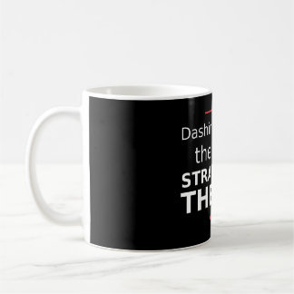 Taza De Café Corriendo por la Nieve Recto al Pub Negro