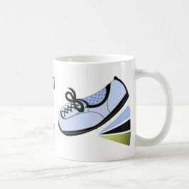 Taza De Café Corriendo zapato - Nacido para correr