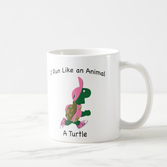Taza De Café Corro Como Un Animal, Una Tortuga (Derecha)